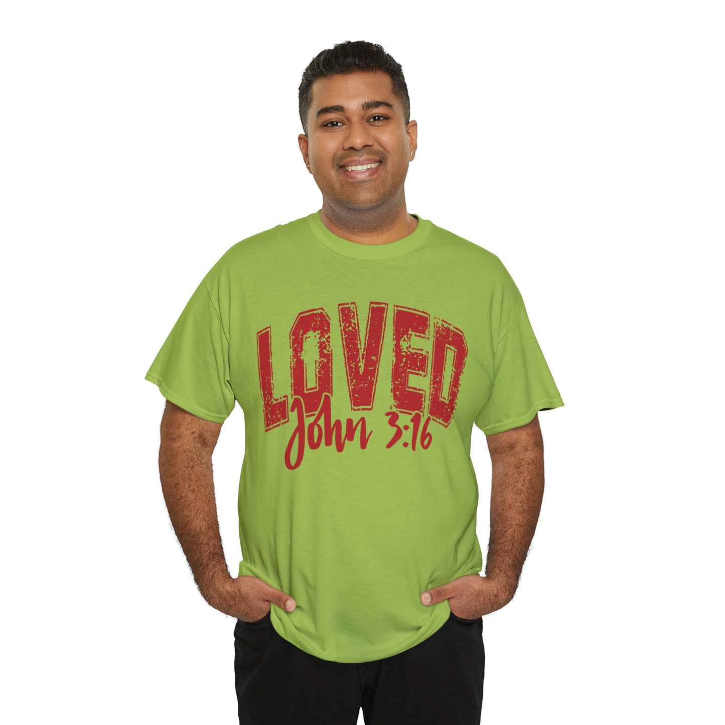 Loved T-Shirt with John 3:16 Scripture Reference