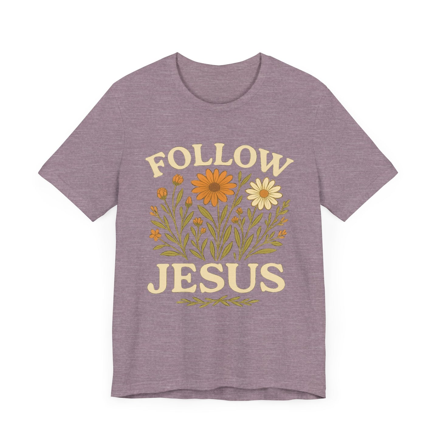 Floral Tee - Follow Jesus - Unisex