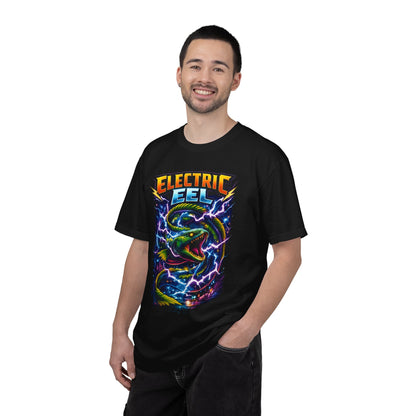 Electric Eel Graphic T-Shirt — Neon Lightning Ocean Tee