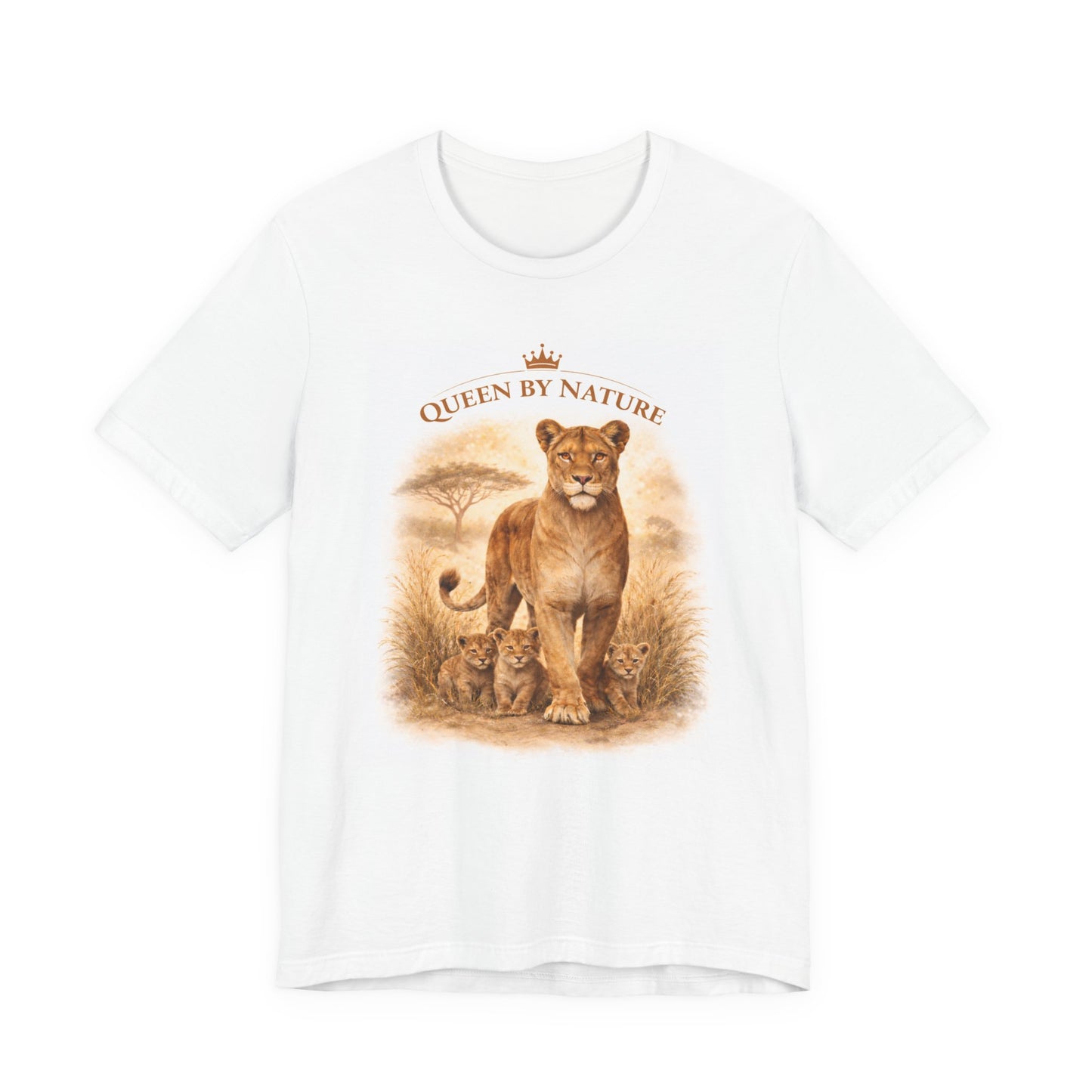 Queen by Nature Lioness Tee — "She walks in her power"