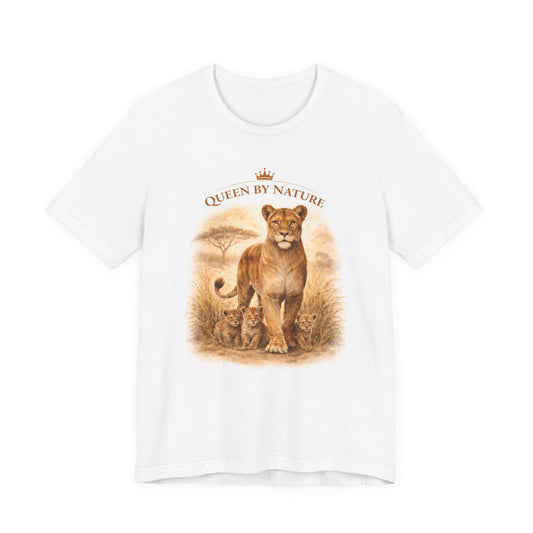Queen by Nature Lioness Tee — "She walks in her power"