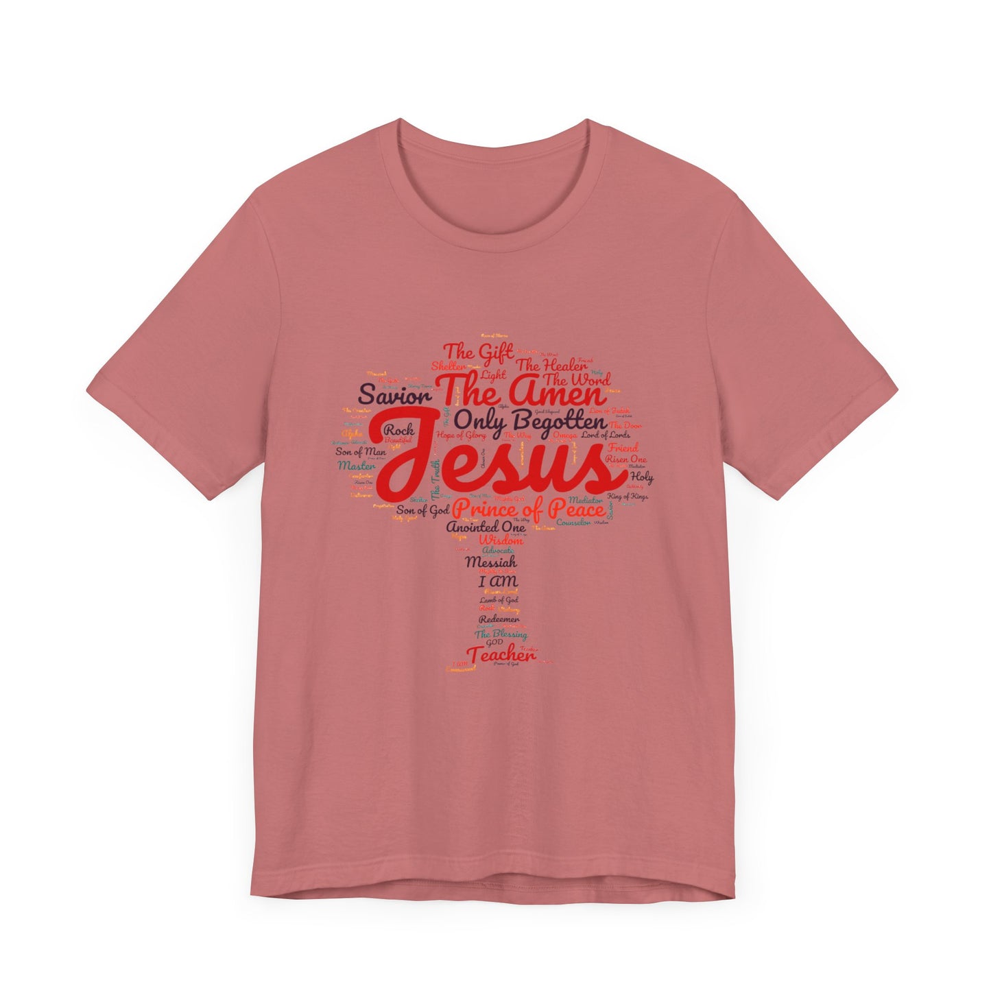 Religious Tee - Names of JESUS Tree Design