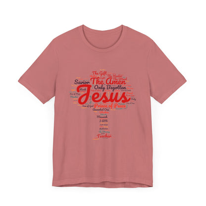 Religious Tee - Names of JESUS Tree Design