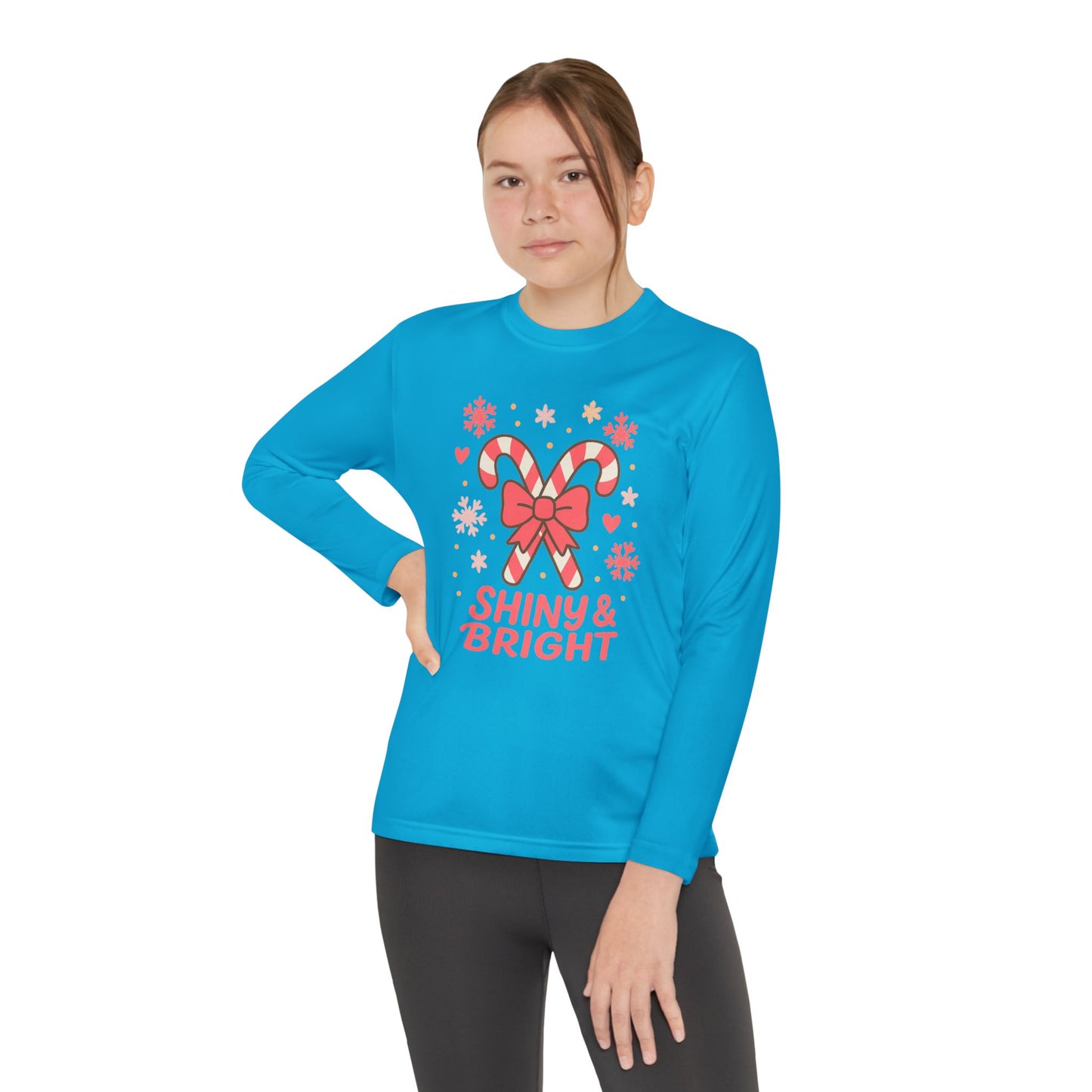 Long Sleeve Tee - Shiny & Bright Snowflake Design