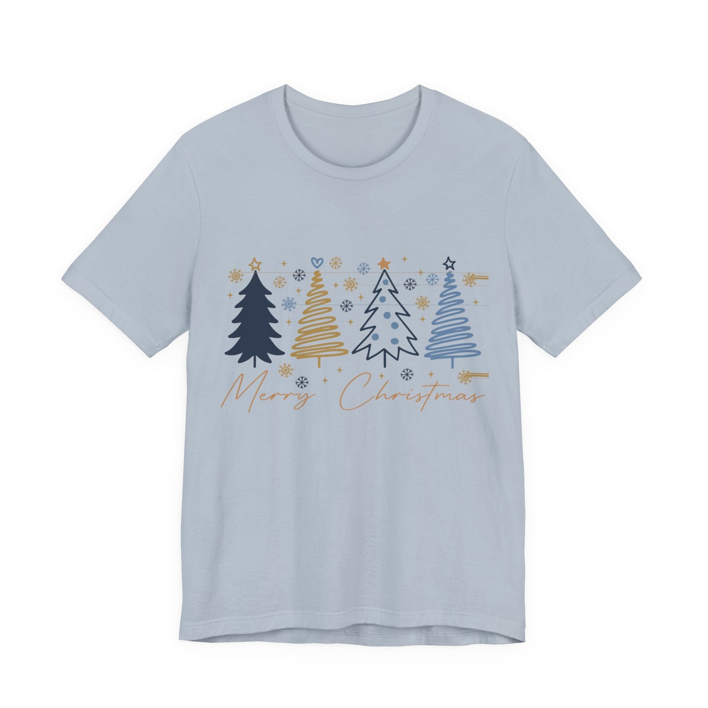 Christmas Tee with Abstract Trees