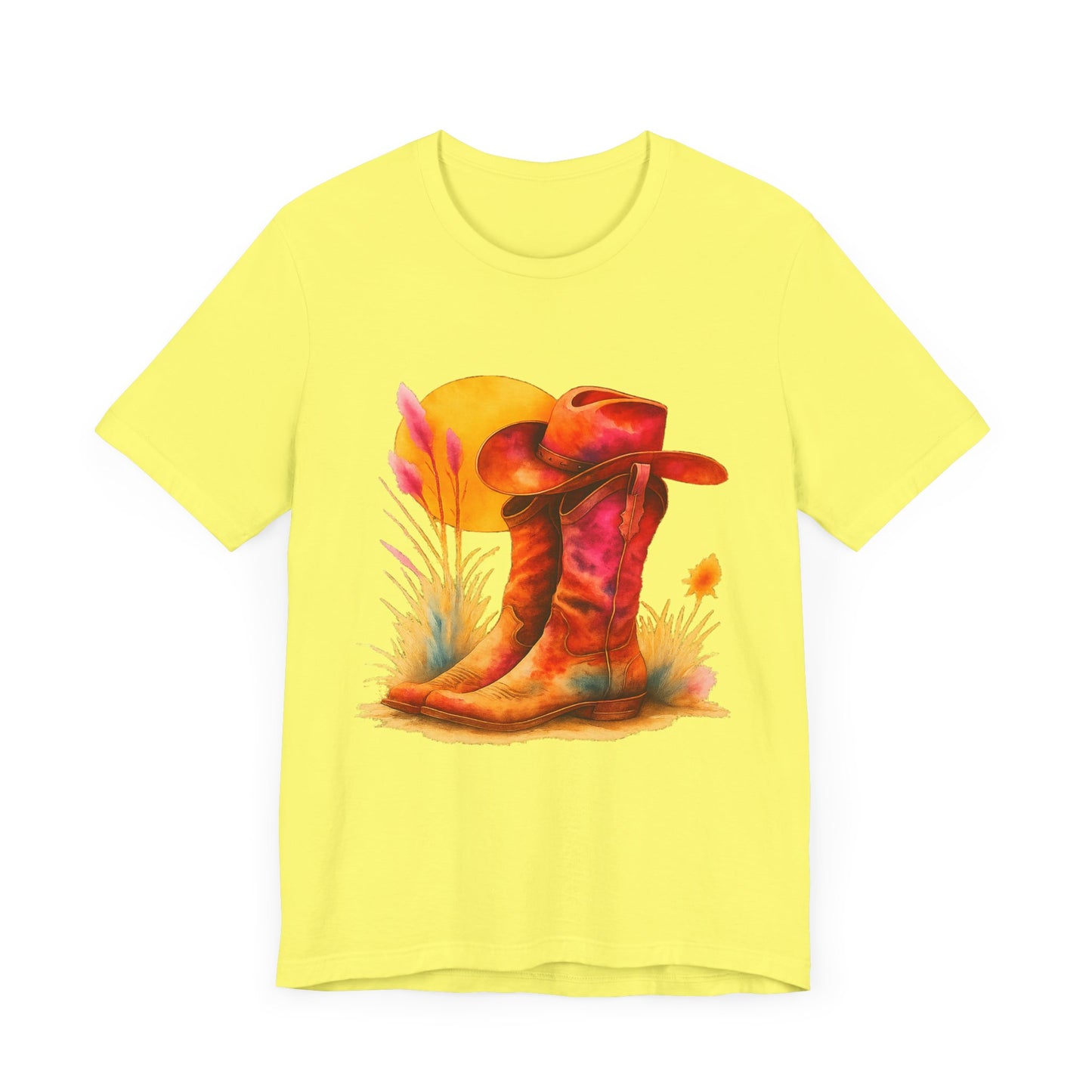 Western Enthusiast Tee - Boots and Hat Design