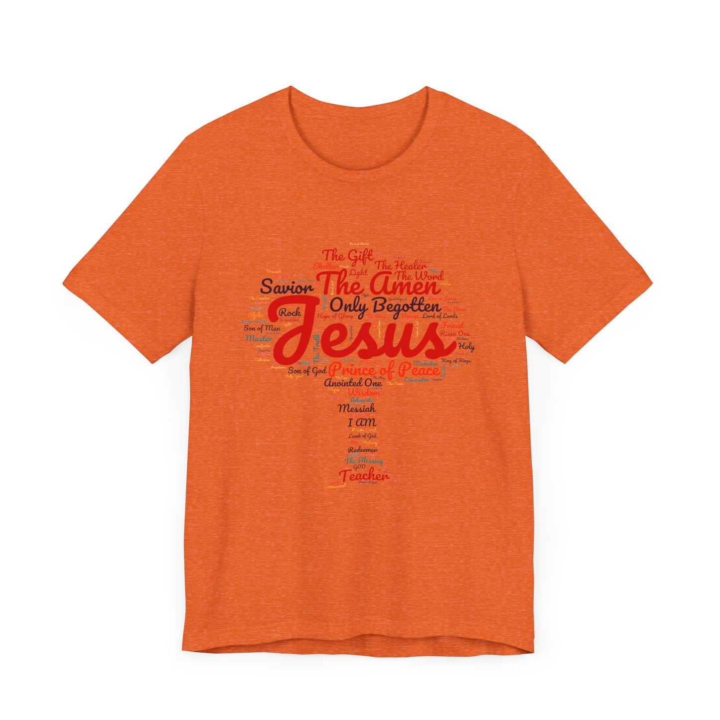 Religious Tee - Names of JESUS Tree Design