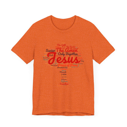 Religious Tee - Names of JESUS Tree Design