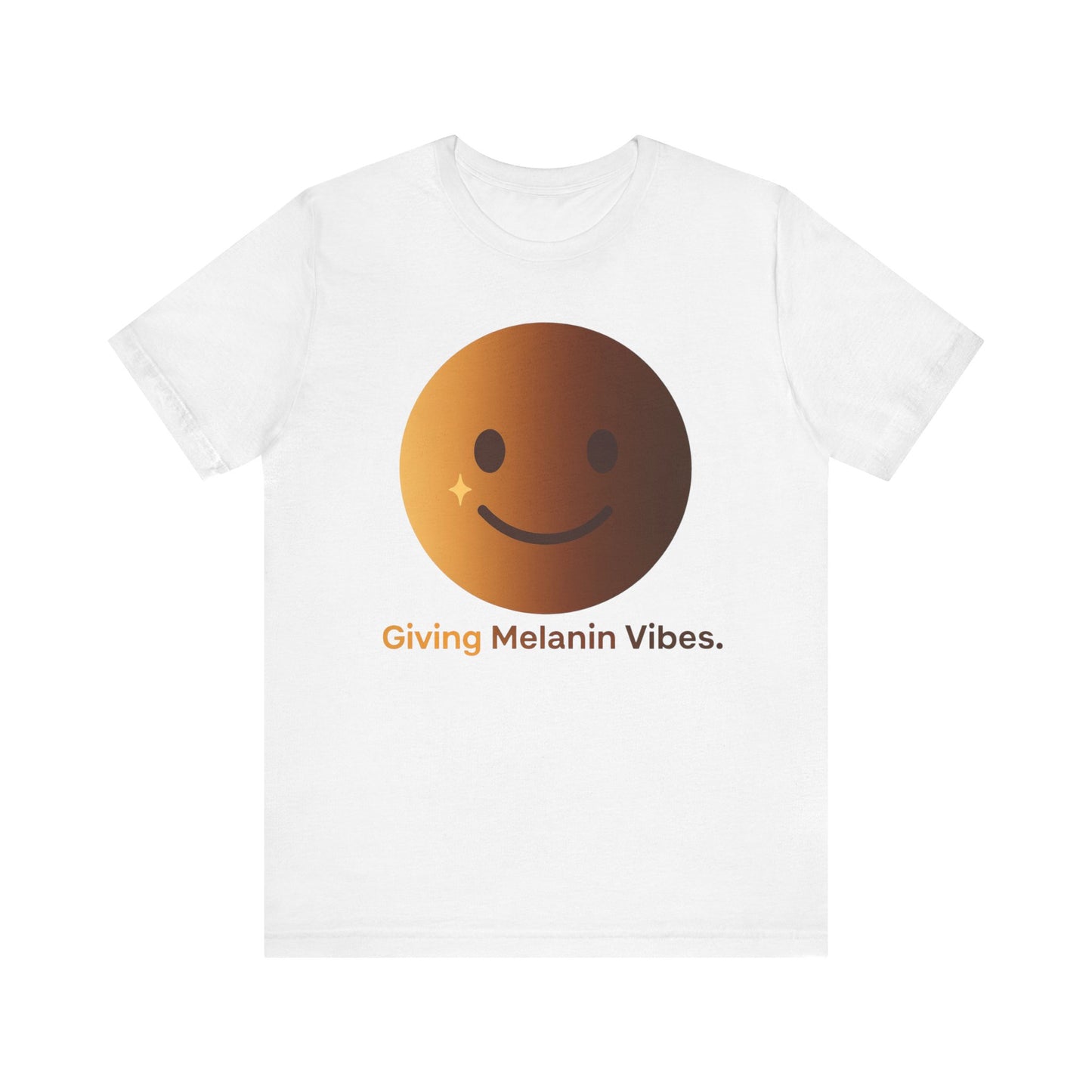 Melanated Emoji Tee- Giving Melanated Vibes- Style 1