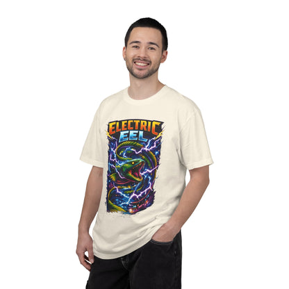 Electric Eel Graphic T-Shirt — Neon Lightning Ocean Tee