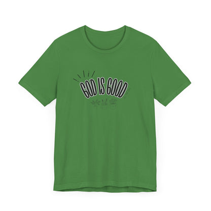 God is Good Unisex T-shirt with Flower Images