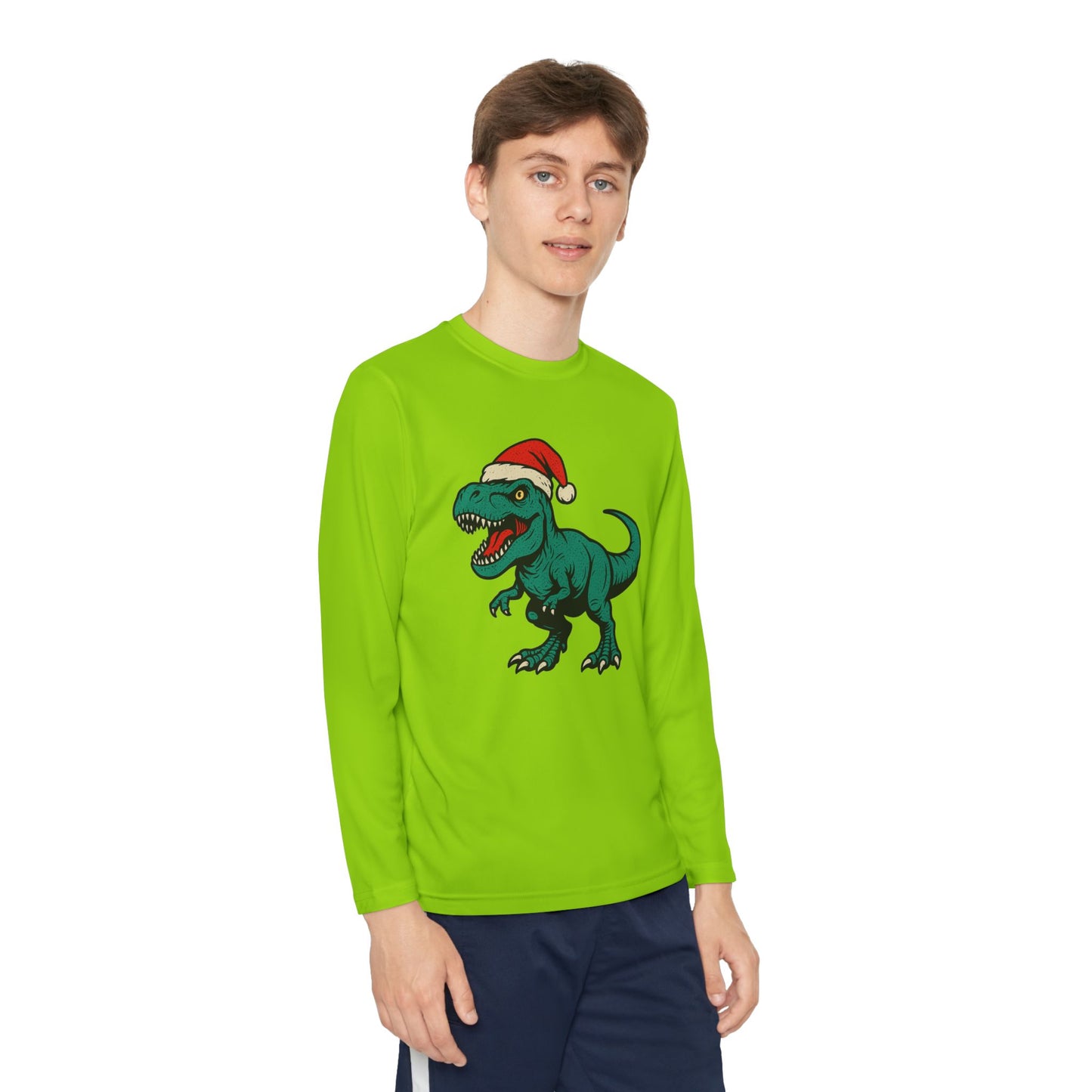 Long Sleeve Dinosaur Holiday Tee