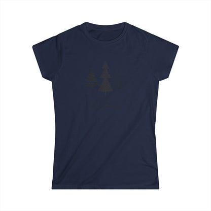 Women's Tee - Monochromatic 3-Christmas Trees Design