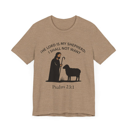 Christian Tee - Jesus Shepard and Black Sheep Design