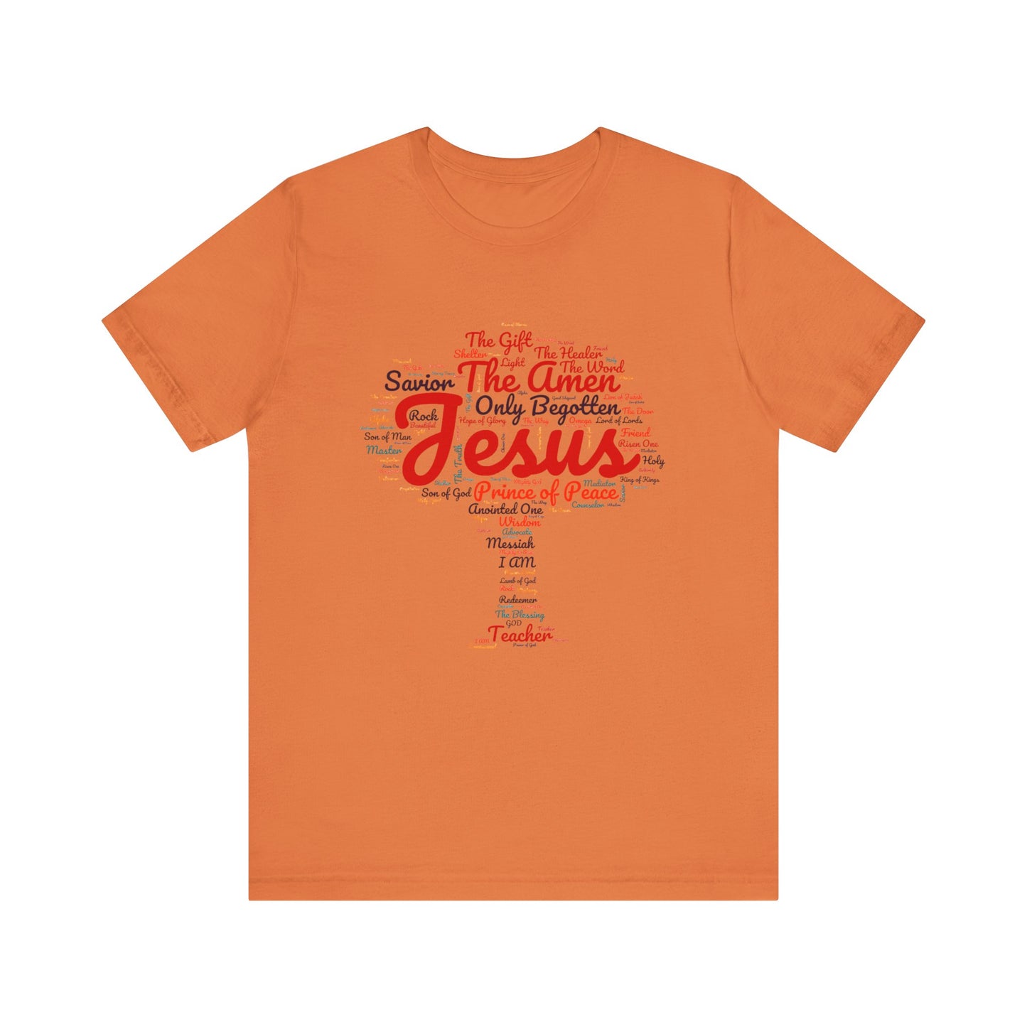 Religious Tee - Names of JESUS Tree Design