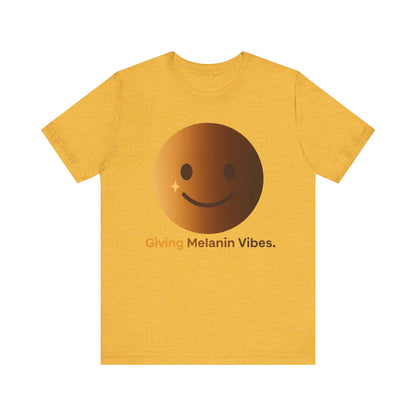 Melanated Emoji Tee- Giving Melanated Vibes- Style 1