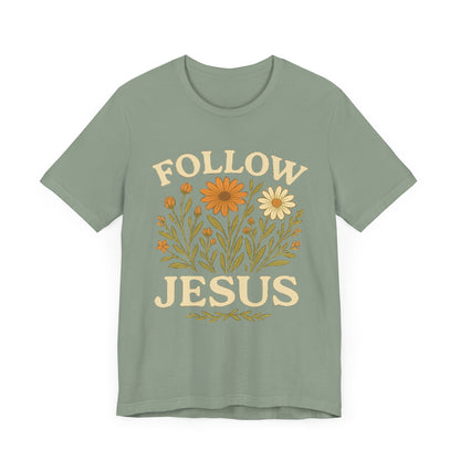 Floral Tee - Follow Jesus - Unisex