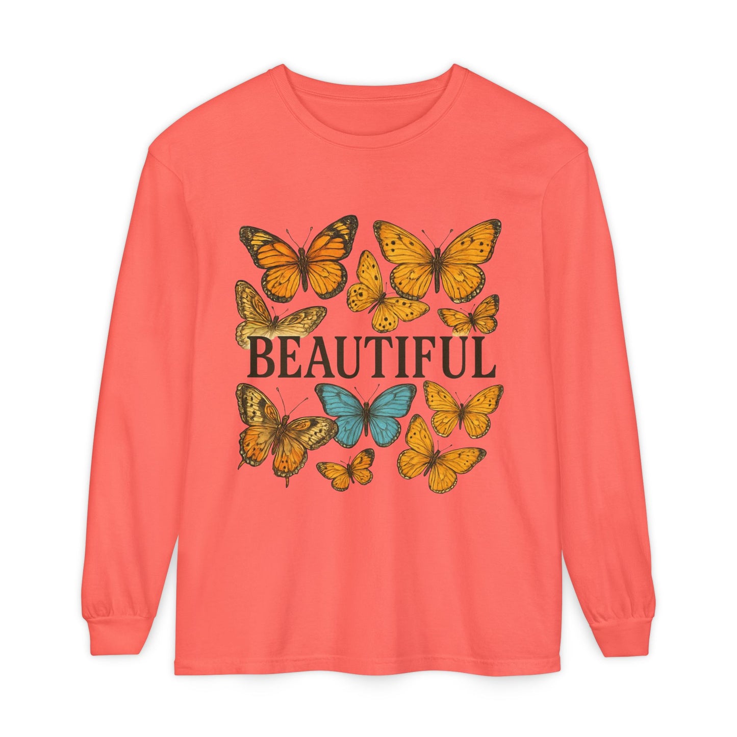 Beautiful Butterfly Long Sleeve T-Shirt, Eco-Friendly Cotton Tee, Casual Wear, Spring Fashion, Gift for Nature Lovers, Comfortable [...]