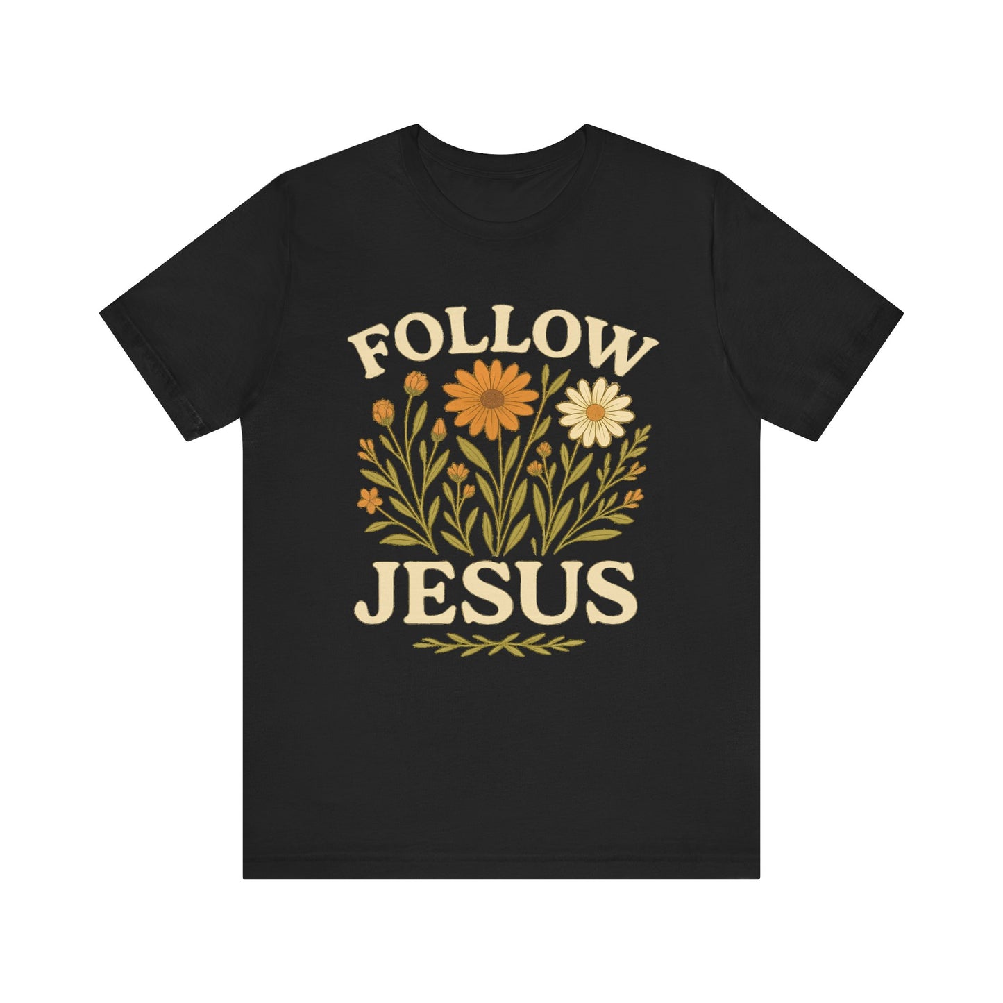 Floral Tee - Follow Jesus - Unisex