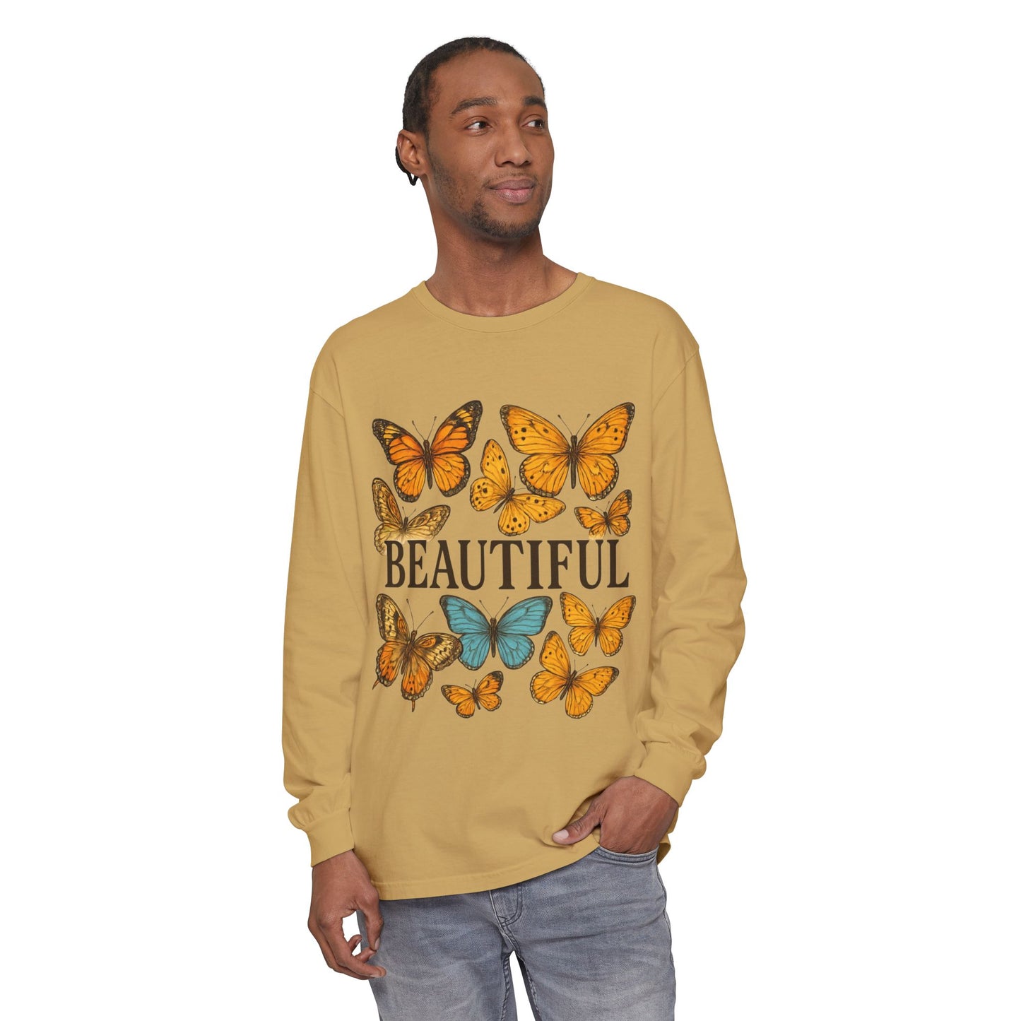 Beautiful Butterfly Long Sleeve T-Shirt, Eco-Friendly Cotton Tee, Casual Wear, Spring Fashion, Gift for Nature Lovers, Comfortable [...]