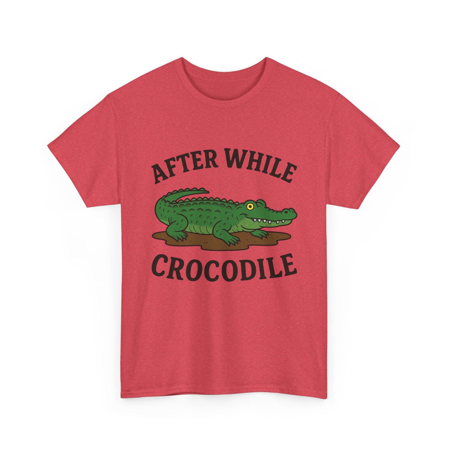Crocodile Unisex Tee - After while, crocodile - Cute Minimalist Design