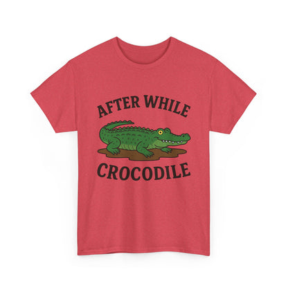 Crocodile Unisex Tee - After while, crocodile - Cute Minimalist Design