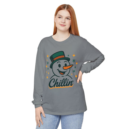 Unisex Garment-dyed Long Sleeve T-Shirt