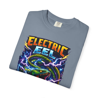 Electric Eel Graphic T-Shirt — Neon Lightning Ocean Tee