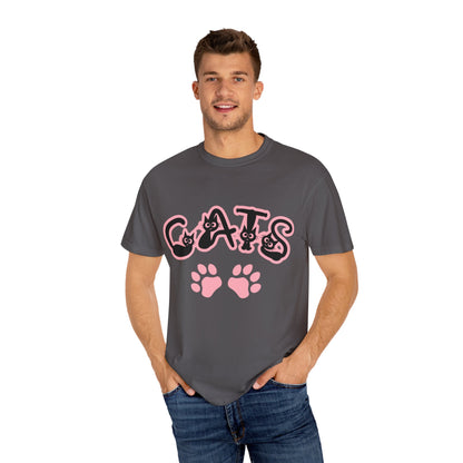 Cat Lover Unisex T-shirt with CATS Font Design