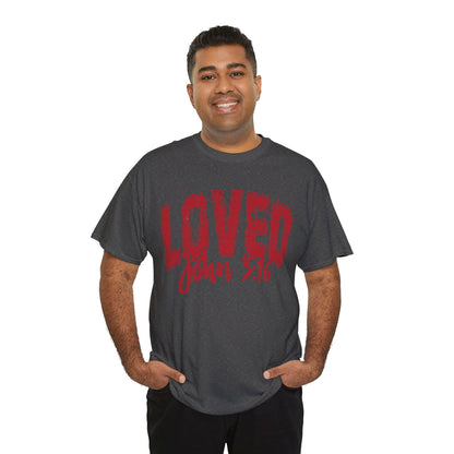 Loved T-Shirt with John 3:16 Scripture Reference