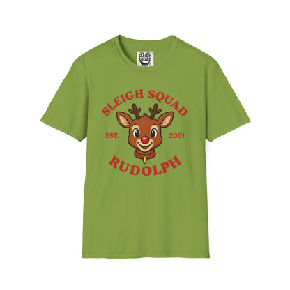 Sleigh Squad Unisex T-Shirt - Christmas Rudolph Tee