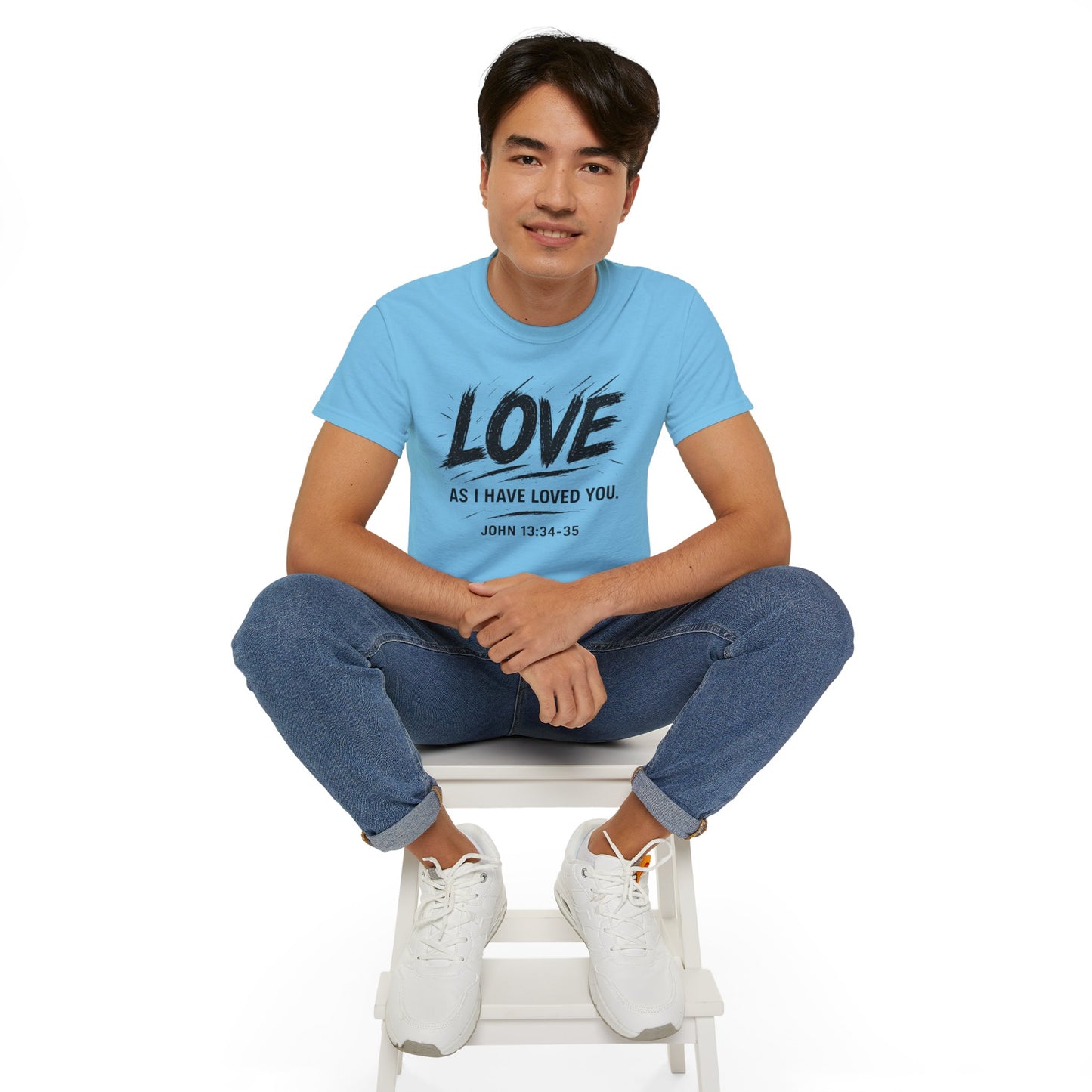 Love T-Shirt — "Love As I Have Loved You" John 13:34-35 Christian Tee