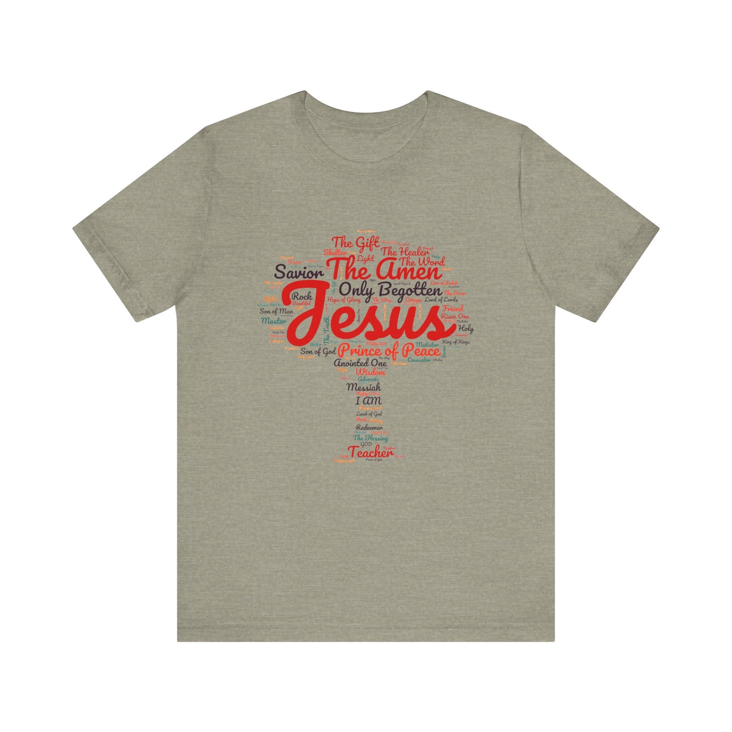 Religious Tee - Names of JESUS Tree Design