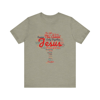 Religious Tee - Names of JESUS Tree Design
