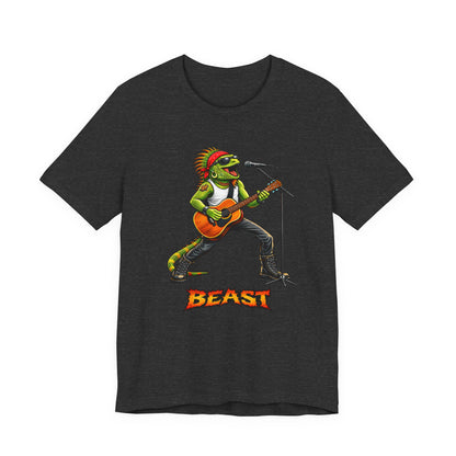 Rock Iguana Guitarist Tee — "Rock. Power. Presence." Beast Graphic Shirt