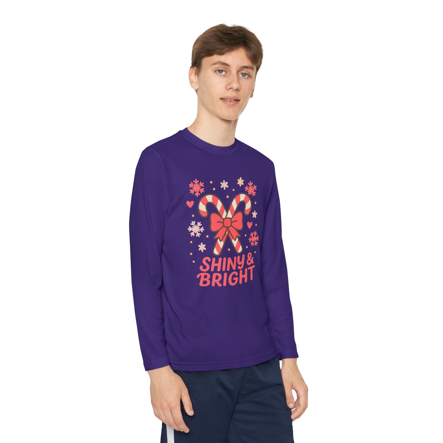 Long Sleeve Tee - Shiny & Bright Snowflake Design