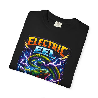 Electric Eel Graphic T-Shirt — Neon Lightning Ocean Tee