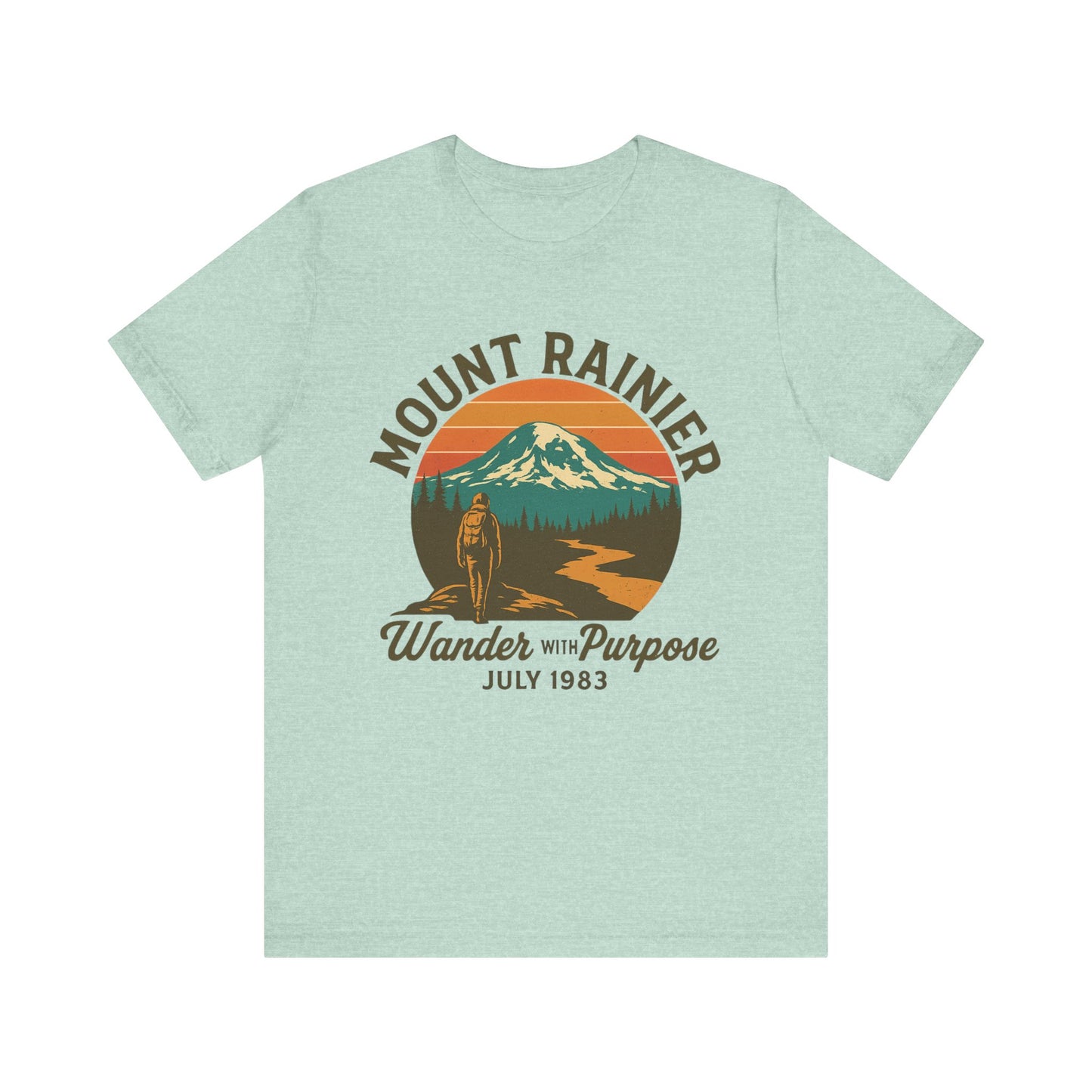 Adventure Tee - Wander with Purpose Retro Hiker