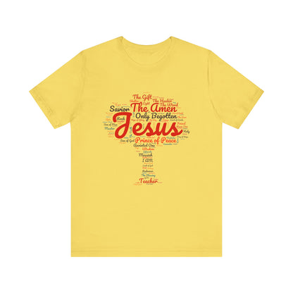 Religious Tee - Names of JESUS Tree Design