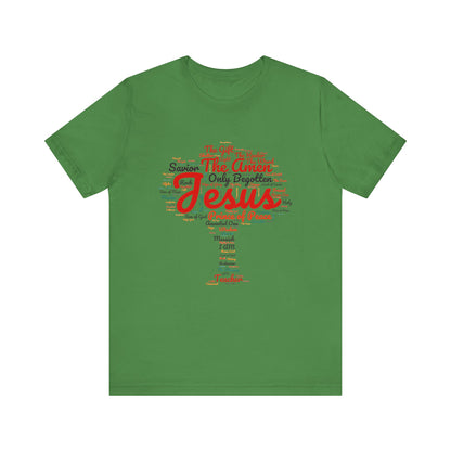 Religious Tee - Names of JESUS Tree Design