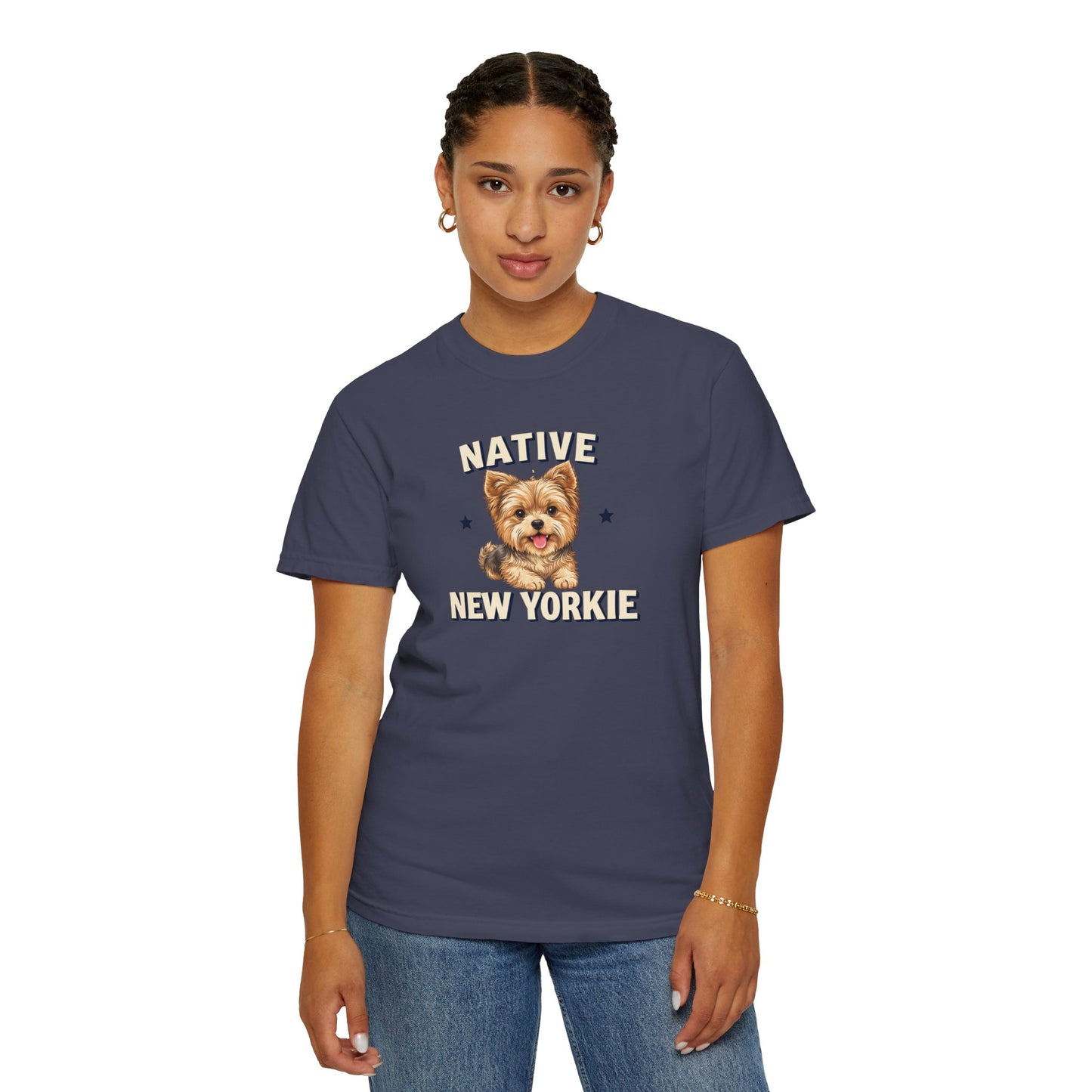 Native New Yorkie T-Shirt — Yorkie Mom/Dad NYC Dog Lover Tee