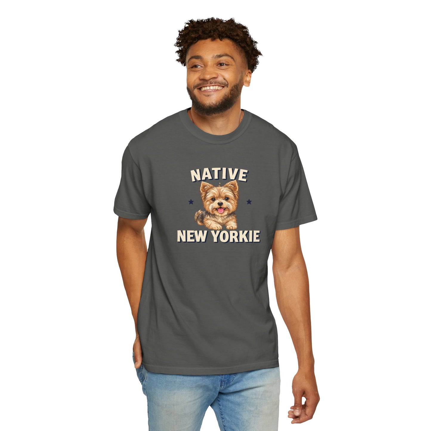 Native New Yorkie T-Shirt — Yorkie Mom/Dad NYC Dog Lover Tee