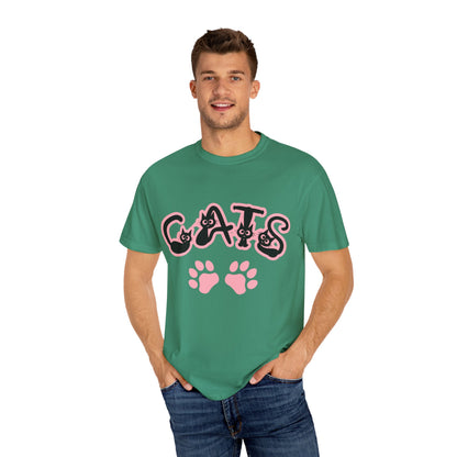 Cat Lover Unisex T-shirt with CATS Font Design