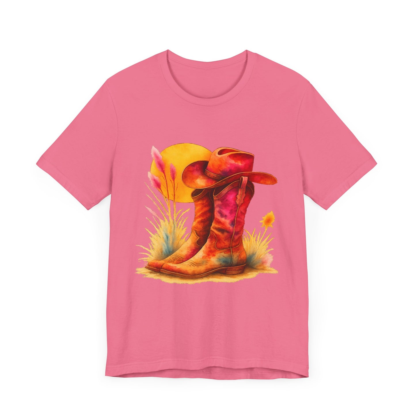 Western Enthusiast Tee - Boots and Hat Design