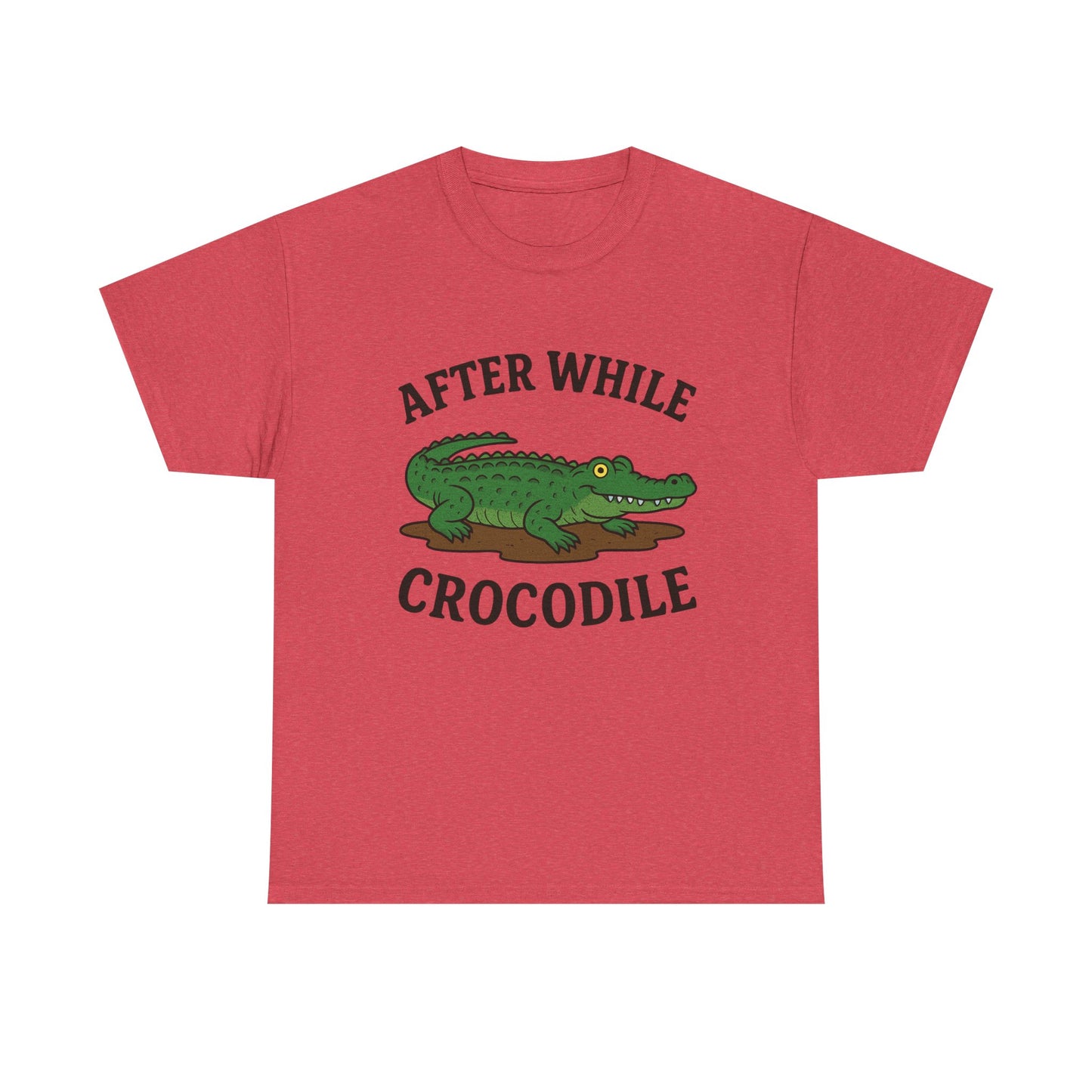 Crocodile Unisex Tee - After while, crocodile - Cute Minimalist Design