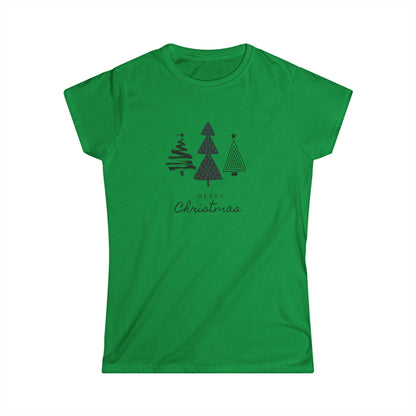 Women's Tee - Monochromatic 3-Christmas Trees Design