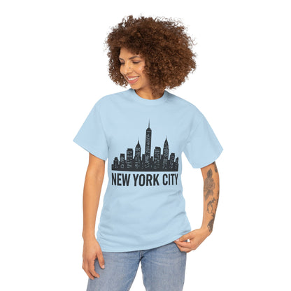 New York City Skyline T-Shirt — NYC Skyline Silhouette Tee