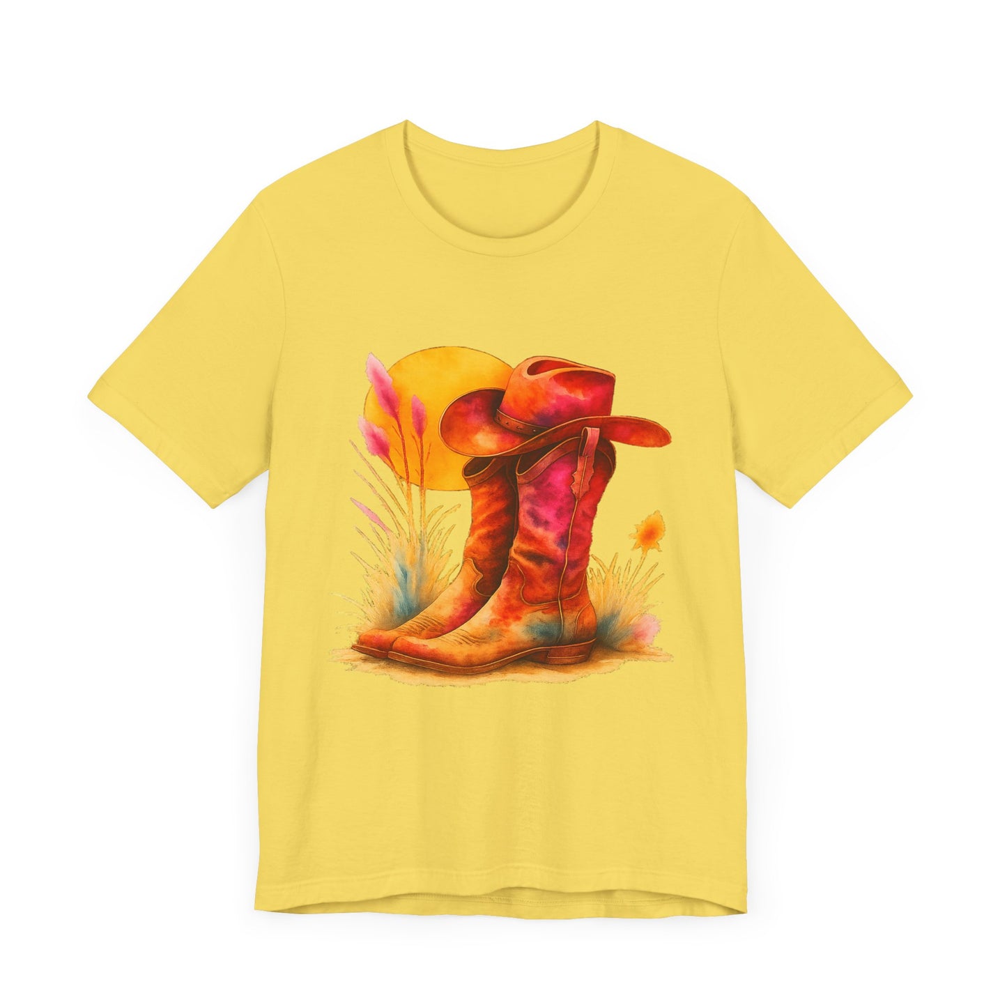 Western Enthusiast Tee - Boots and Hat Design