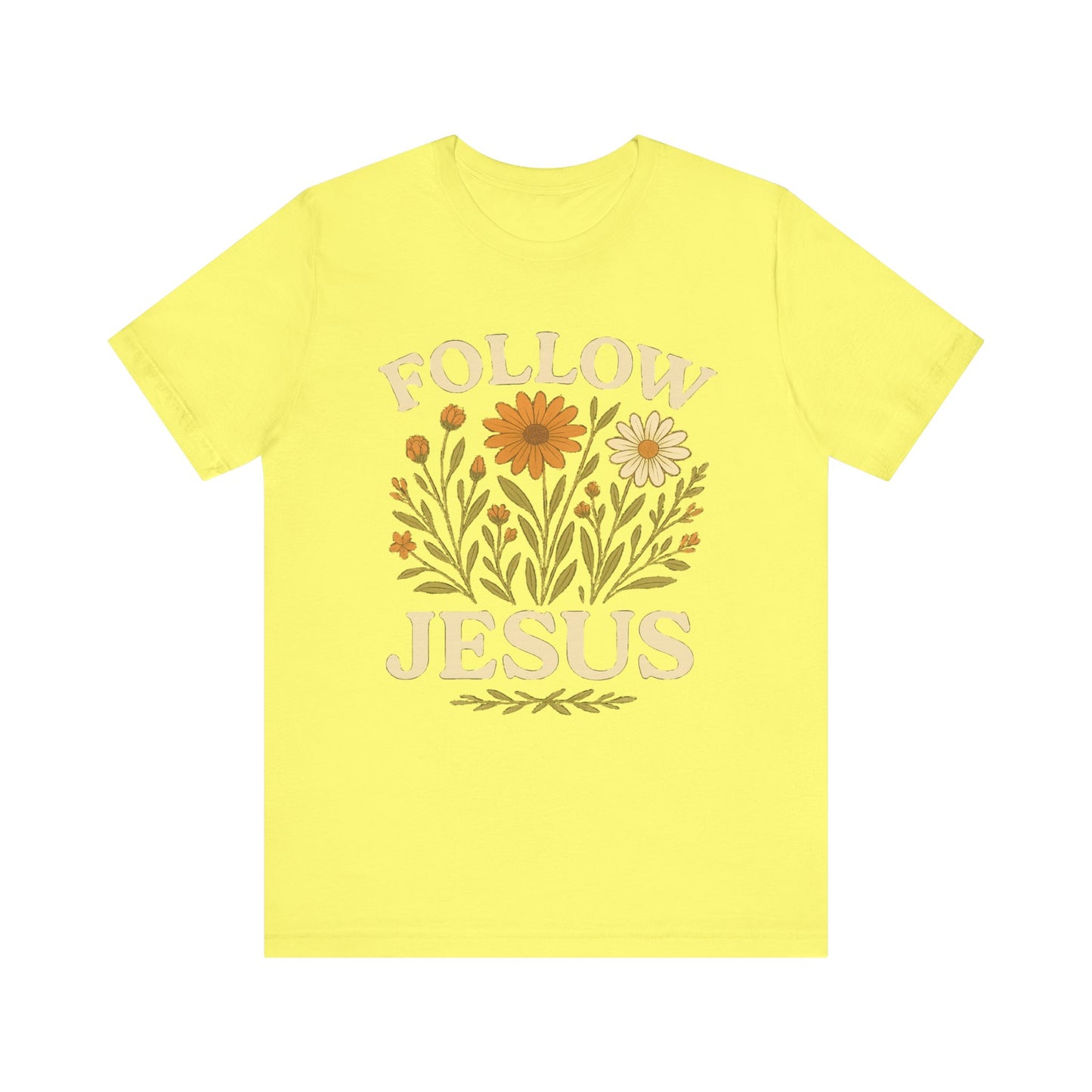 Floral Tee - Follow Jesus - Unisex