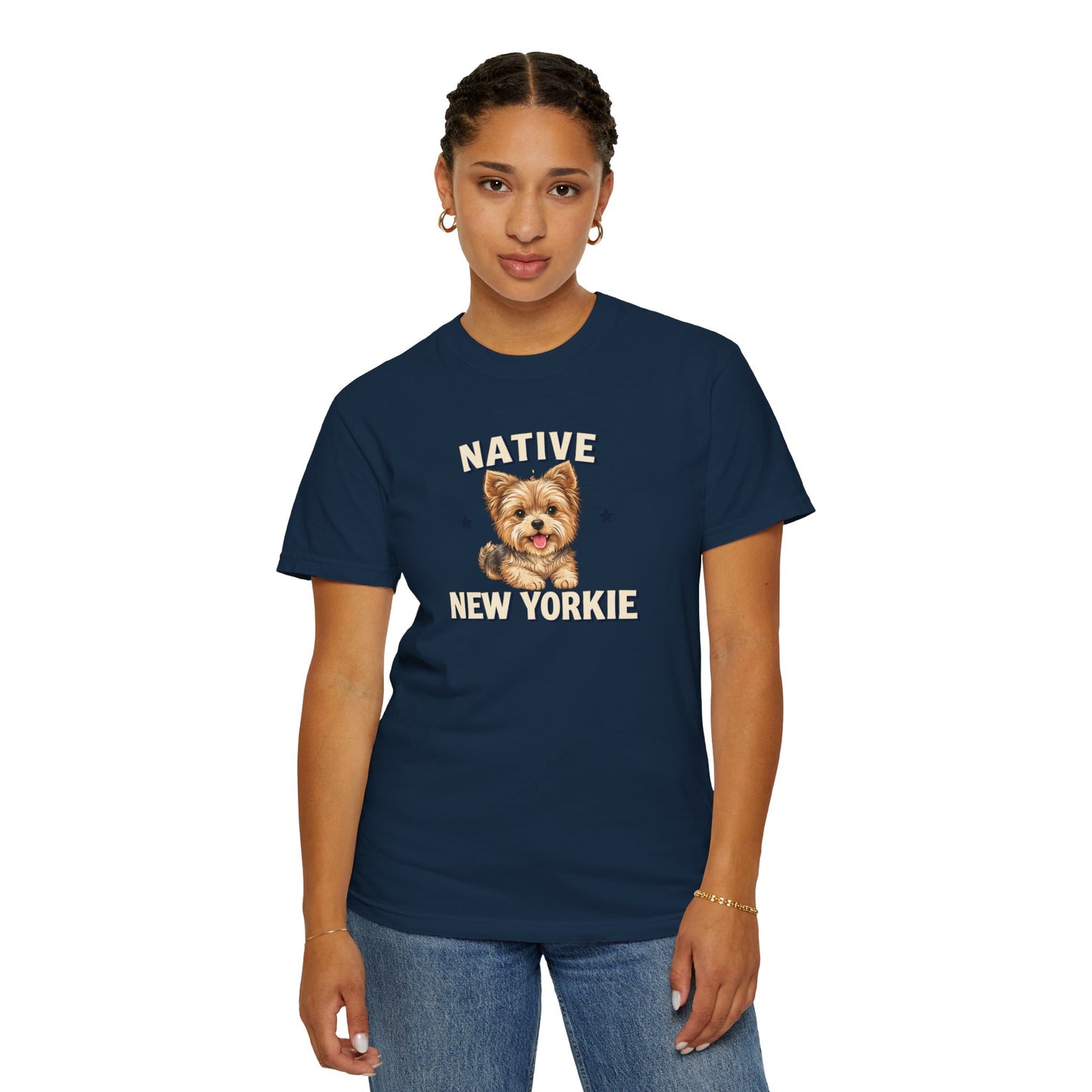 Native New Yorkie T-Shirt — Yorkie Mom/Dad NYC Dog Lover Tee